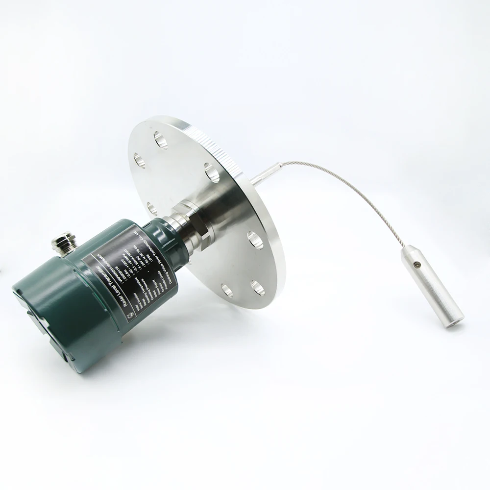 Single Cable Probe Contact Type Radar Explosion Proof Level Transmitter for Liquid or Solid Powder Level Measurement
