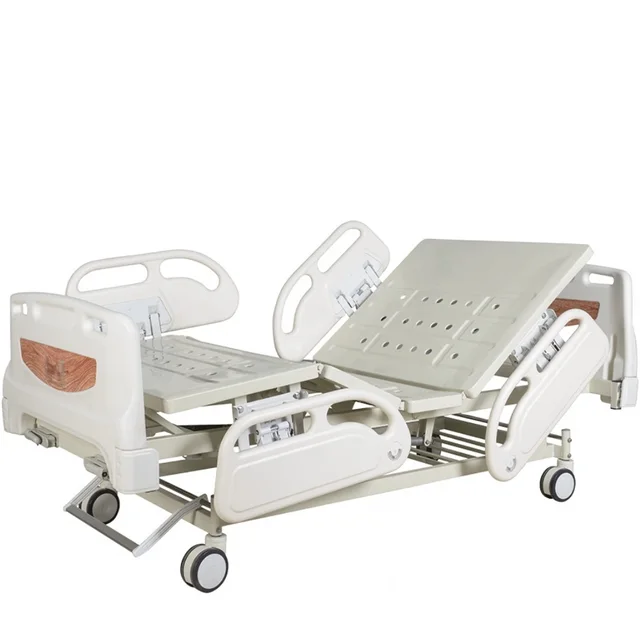 YH-S05 2 Cranks Manual Hospital Beds Medical Manual Two Function Hospital Bed Triple Function Hospital Icu Nursing Bed