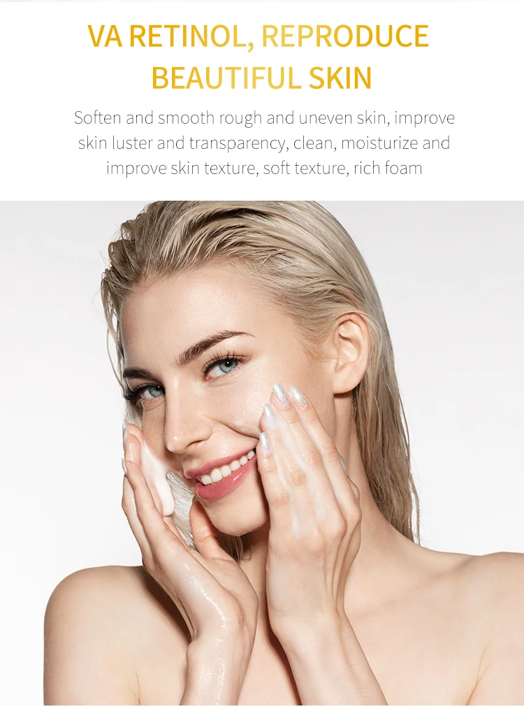 2021 New DR RASHEL Face Wash Vitamin A Retinol Anti-aging Facial Cleanser 80ml