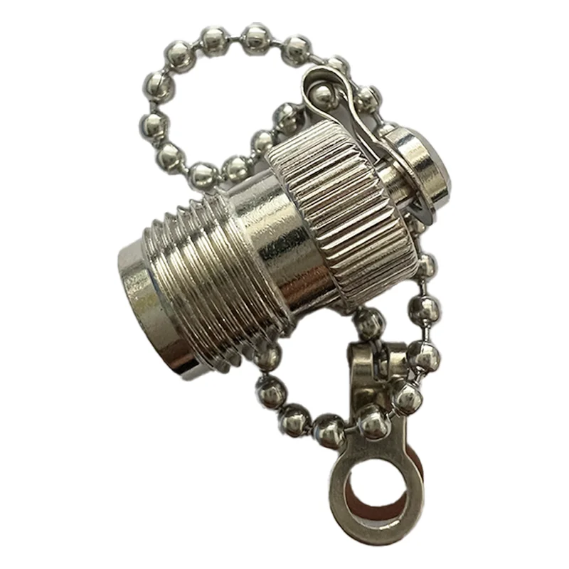 TNC Female Dust Cap with Chain External Thread TNC Female Dust Cap with Chain
