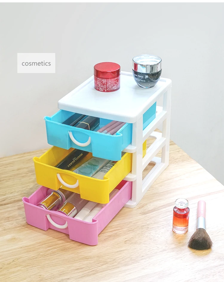 ITEM NO.3203 Factory 2/3/4/5 layers Plastic Desktop Multi-layer Stationery Storage Box Drawer Type Desktop Organizer supplier