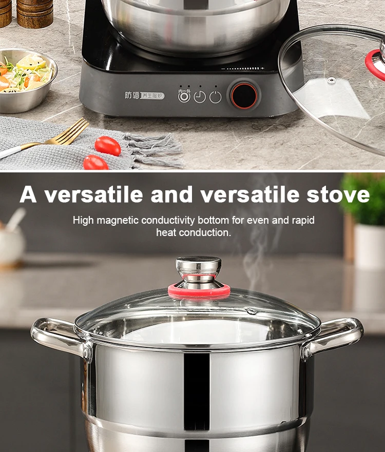 Factory Direct Sale Kitchen 8 Pcs Cooking Pots Cookware Sets Stainless ...