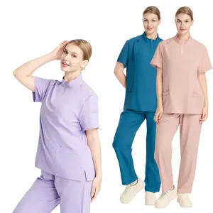 Wholesale Custom Women Scrubs Uniform Set Hospital Medical Uniform Suit Doctor Nurse Scrubs Set