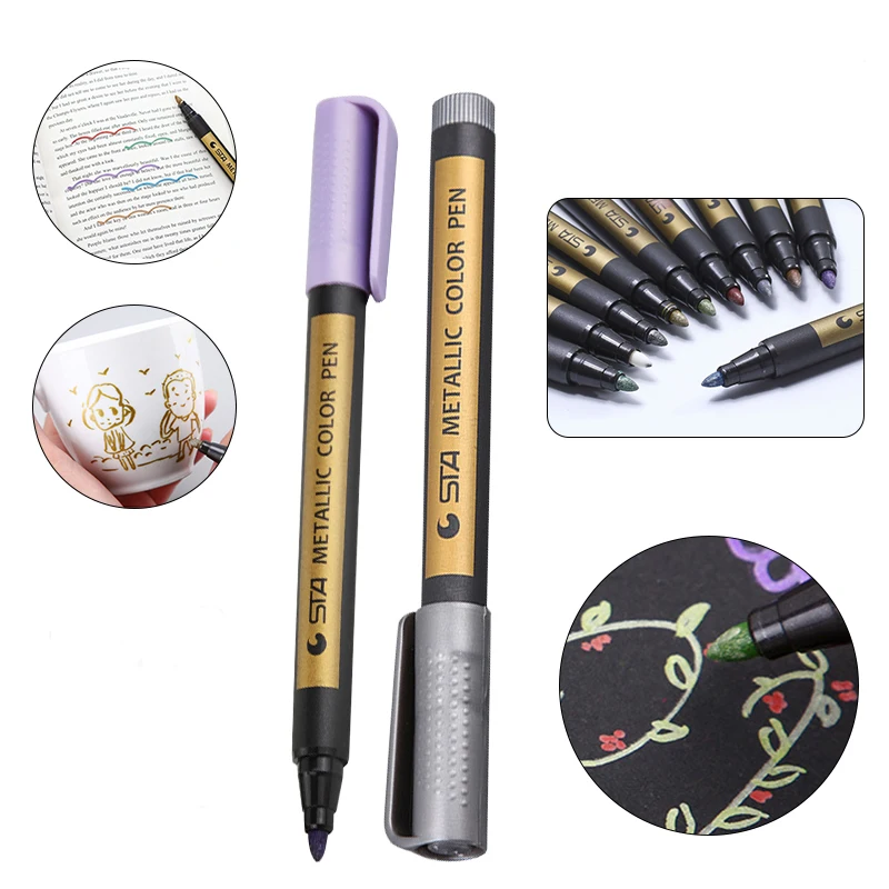 Металлическая ручка огненная краска красящая хайлайтер восковой маркер «сделай сам» конверт приглашение печать декоративная подпись