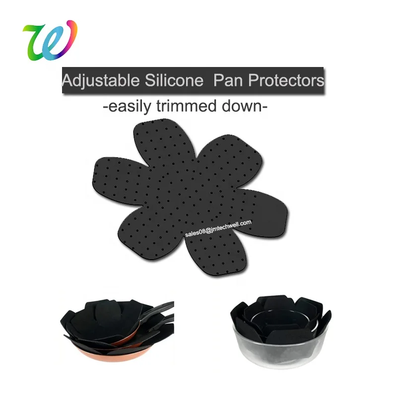 Customize Adjustable Antislip Pans Separator Silicone Cookware