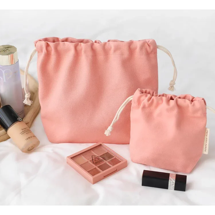 Wholesale Waterproof Nylon Fabric Toiletry bag Personalized Cute DIY With Tassel Custom Logo Beauty Cotton Make Up Travel Bag