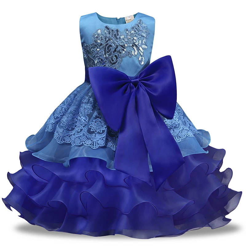 fancy kids princess dress sleeveless children wedding party