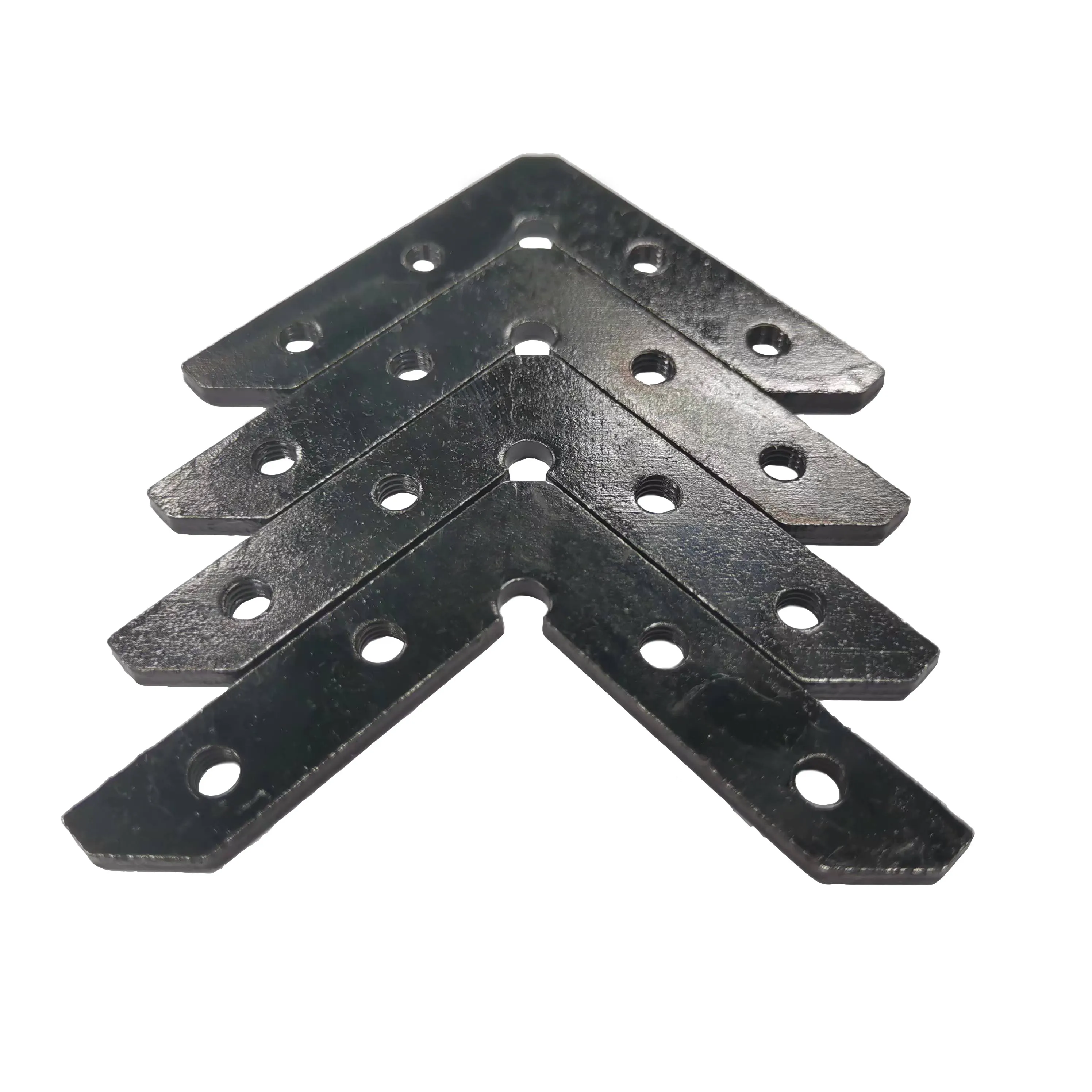 Черная дверная рама угловая фоторамка с кодом аксессуары для сборки L-образного кронштейна 4 отверстиями ремонта соединитель из углеродистой стали по