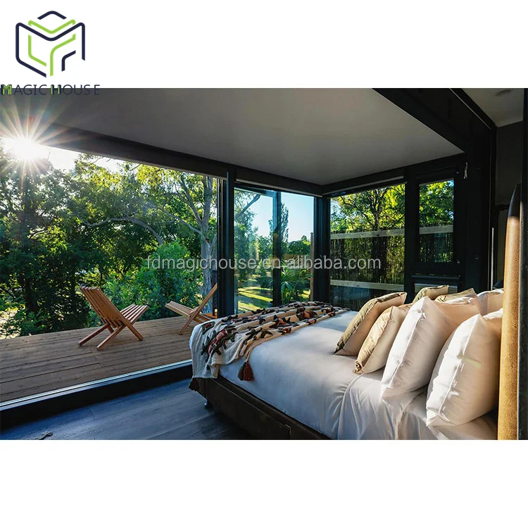 Expandable Container House with Large Window - Bright, Ventilated, Scenic View
