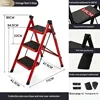 Modelo de soporte para flores rojo de 3 niveles.