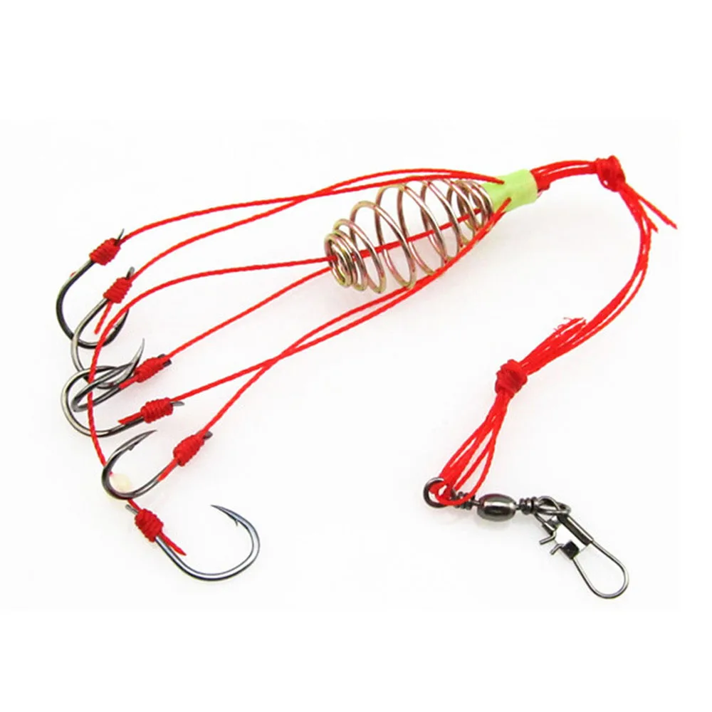 Fishing Feeder Lead Cage Explosion Hook Tackle Lure Bait Holder Accessory Tool 