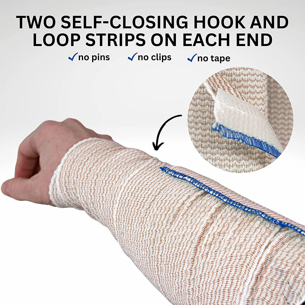 BLUENJOY Elastic Bandage Wrap Compression for Legs Ankle Knee Tummy Body Latex-Free Wraps for Sports or for Clinical Fixation