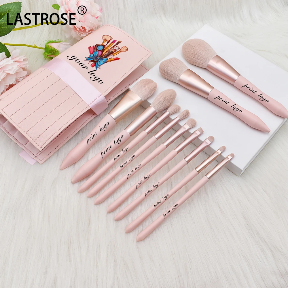 2022 High Quality Portable Cosmetic Brush With Mirror Makeup Brush
