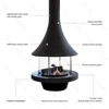 Muriel - Wood fireplace - D900-H1000