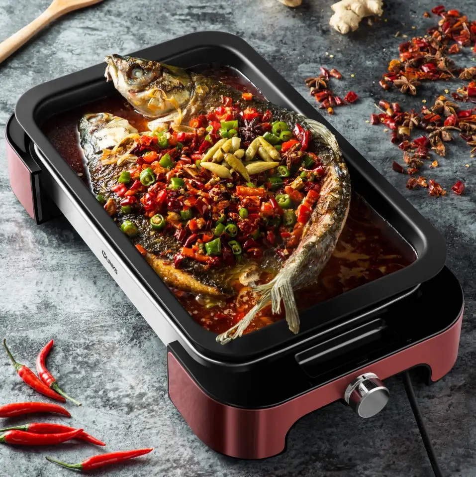 Smokeless Indoor BBQ Grill Efficient Versatile Cooking