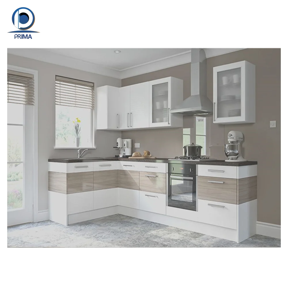Prima kitchen cabinet villa design double garbage cans door decorative