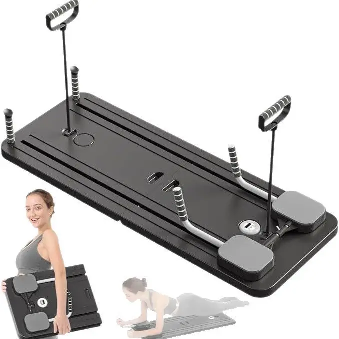 PP Multifunctional Abdominal Exercise Board Foldable Core Training Fitness Roller Home Use