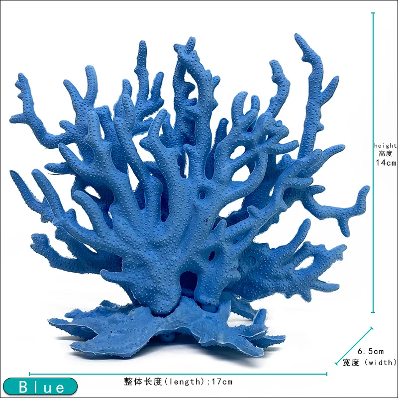 USMILE New Release Multi Colors Plastic Fish Tank Aquarium Accessories Landscaping Decoration 14cm Artificial Coral Tree
