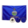 Banderas Bordadas de Kansas