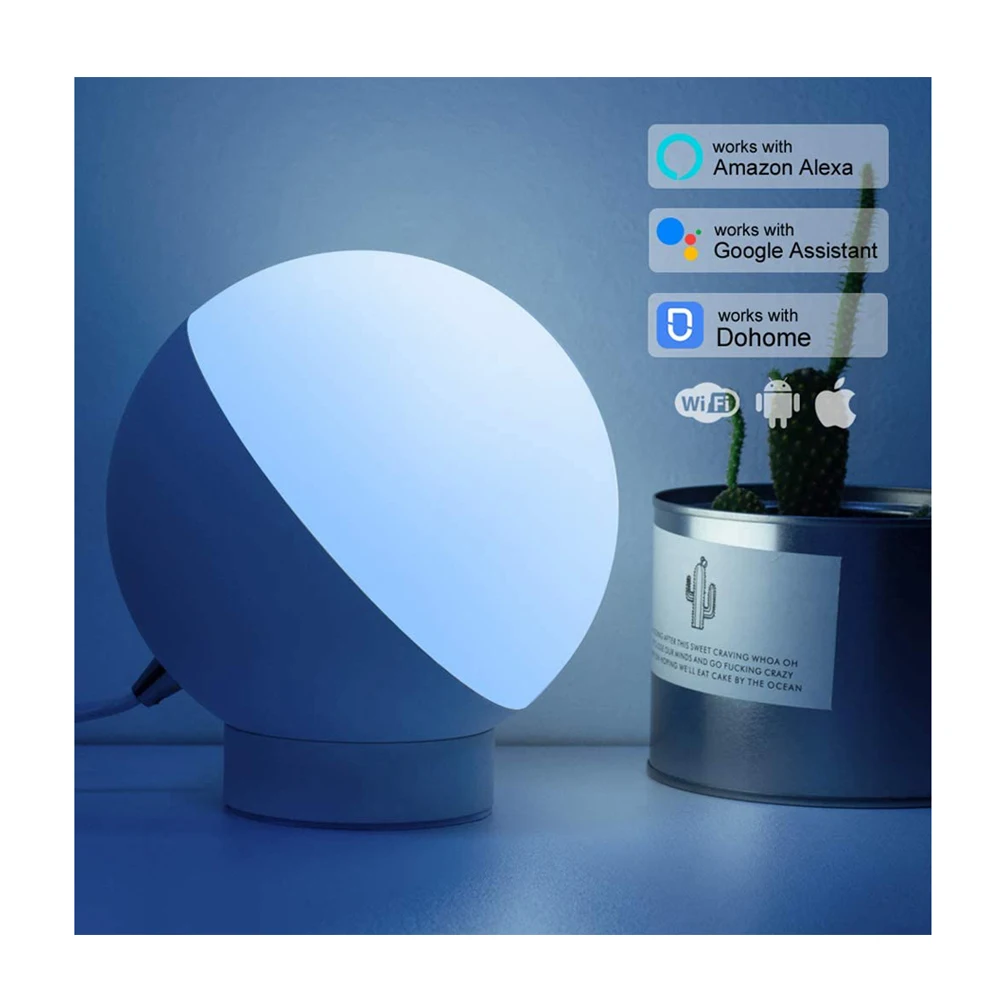 Factory Manufacture various Light Led Desk Sphere  WIFI Bedside Smart desk Lamp