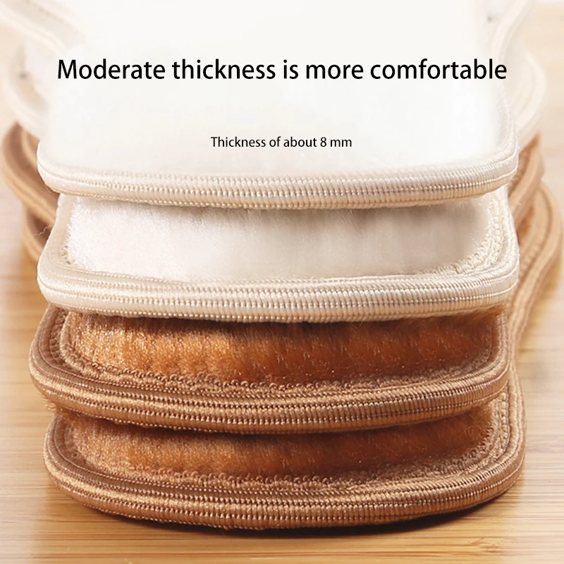 Circle Fleece Winter Thermal Insoles, Sweat-Absorbing & Deodorizing Wool Inserts