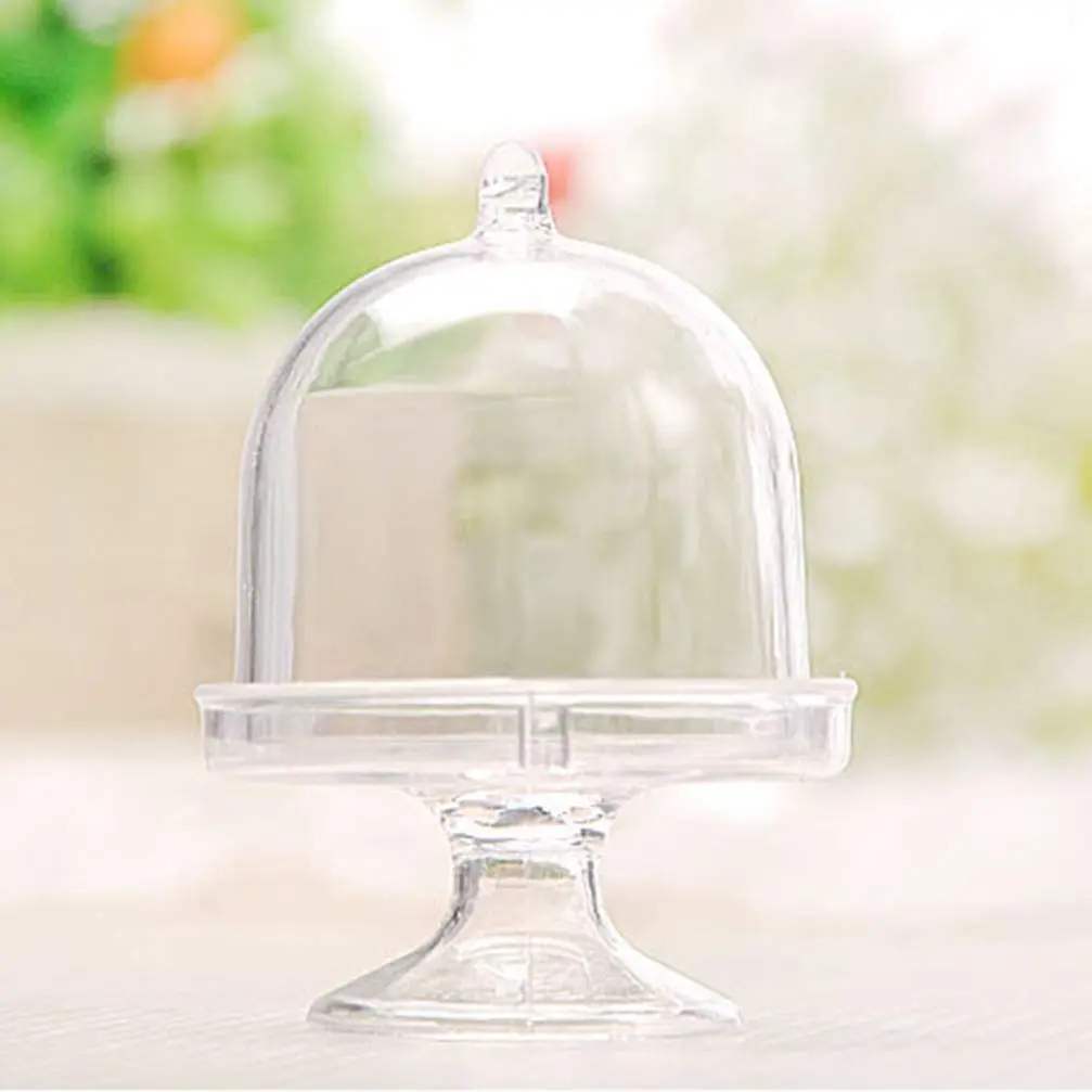 Mini Cake Stand 10 Pack Mini Cake Plate With Stand And Dome Cover