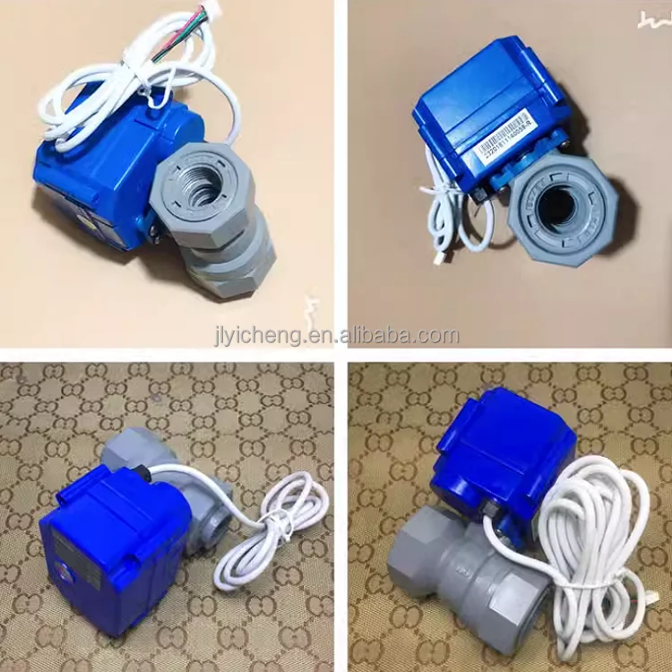 KLD UPVC Electric Valve Electric UPVC PVC Motorized Ball Valve DN40DN50 Socket Union for General Water Treatment