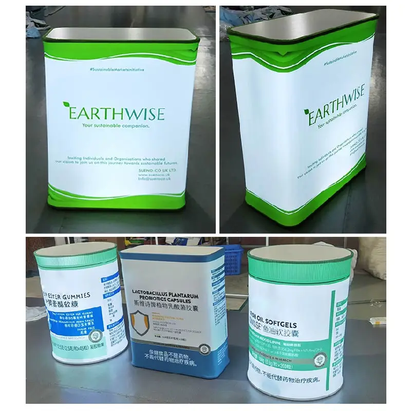Custom Portable Pop up Trade Show Display Podium with LED Light Tension Fabric Aluminum Frame Carrying Bag