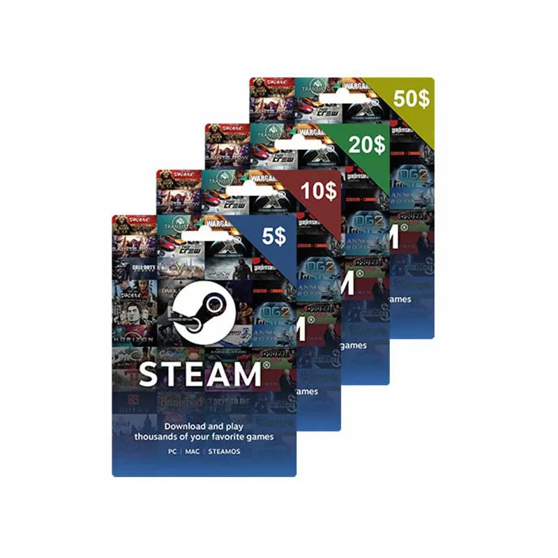 Gift Card STEAM: 50 Reais em créditos - Cartão Presente Digital