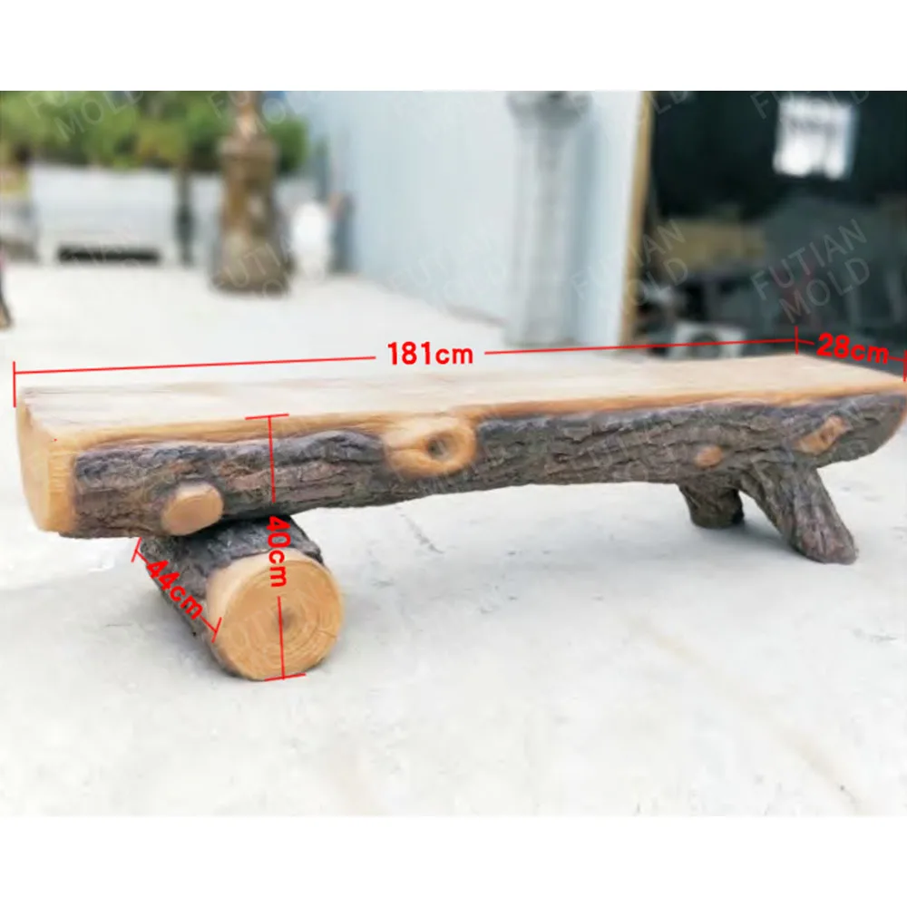 Futian Source Factory Wholesale Direct Sales Tree Root Shape Wood Grain Texture Concrete Stool Molds Moldes Concrete