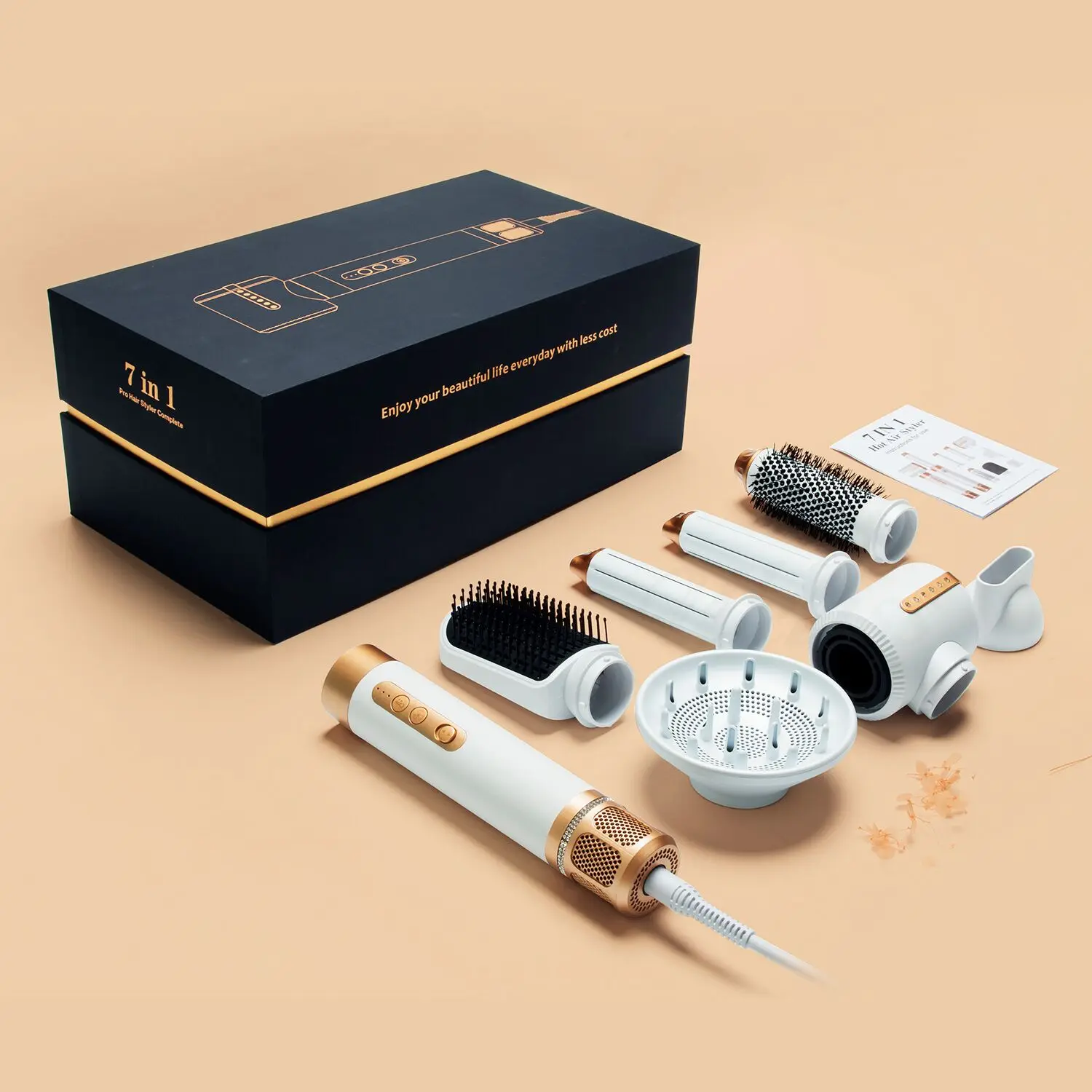 7 In 1 Auto Wrap Wholesale Hair Dryer Professional Hot Cold 1200w Hair