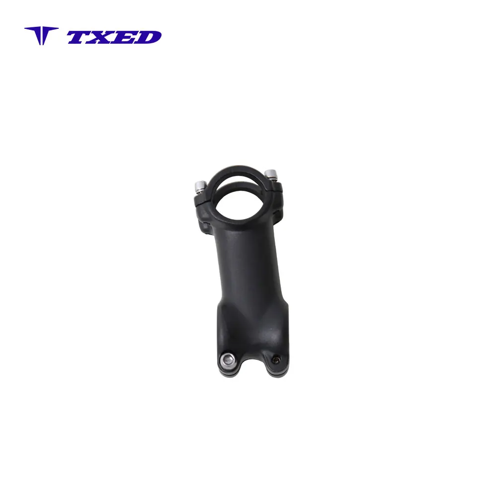 Threadless Aluminum Alloy Bicycle Stem SM-A92-8 Fork Clamp 28.6mm Handlebar Clamp 31.8mm 80mm Length High Strength Black MTB