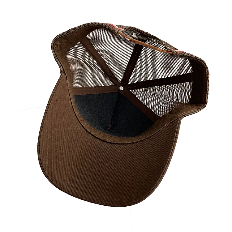 Custom Australian Country Leather Patch High Profile Trucker Cap Snap ...