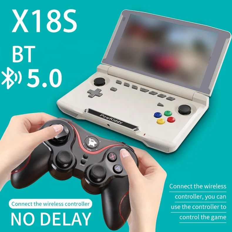 Powkiddy X18s Handheld Game Player: 5.5 Inch Ips Touch Screen, 4GB