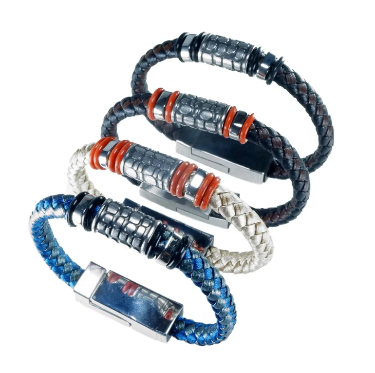 Charging Cord Bracelet  Portable Wireless Accessory Tech Gadgets   Uncommon Goods
