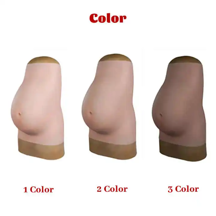 Realistic Silicone Fake Pregnant Belly for Cosplay & Drag - Super Soft & Comfortable Maternity Props in 3 Colors Realistic Silicone Fake Pregnant Belly for Cosplay & Drag - Super Soft & Comfortable Maternity Props in 3 Colors