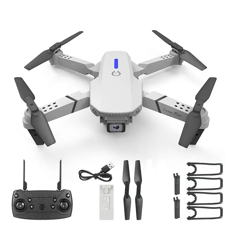 Remote Control Mini Dron Con Camara Dron 4K V4 Drc Con Camara Dron Camera Low Price Professional Drone E88 Dual Camera