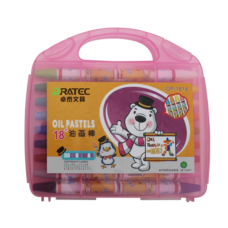 12/18 шт. OEM BRAND арт цветов Детские шелковистые моющиеся восковые мелки масляная пастель набор