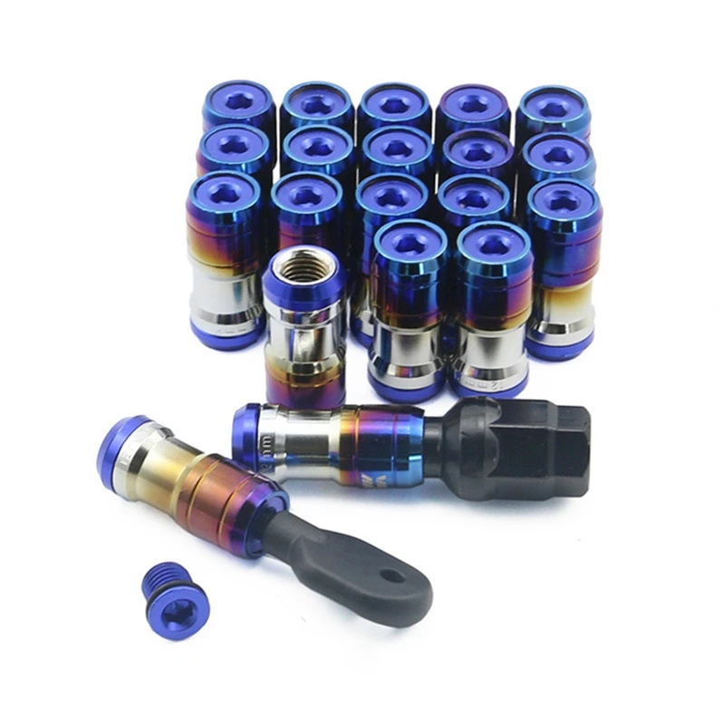 Volk Racing Concealed Heptagon Formula Steel Wheels Lock Lug Nuts Acorn ...