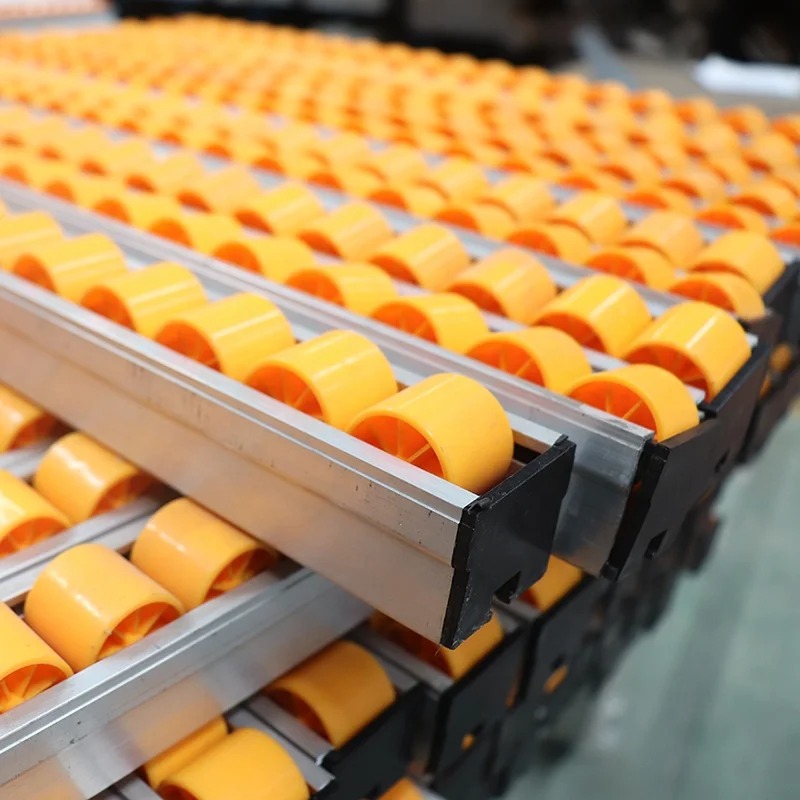 Langle Factory Roller Rack Reinforced Sheet Metal Fluent Slide Rail Aluminum Frame Shelf Anti-static Roller Pulley Guide Rail