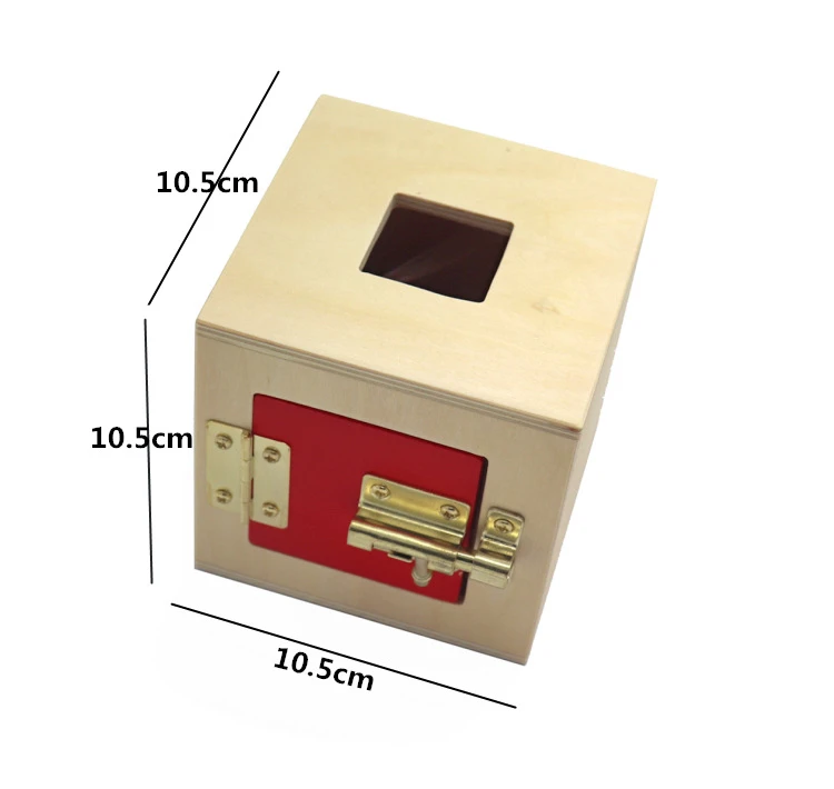 Creative Montessori Lock Box Shape Matching Kids Educational Training