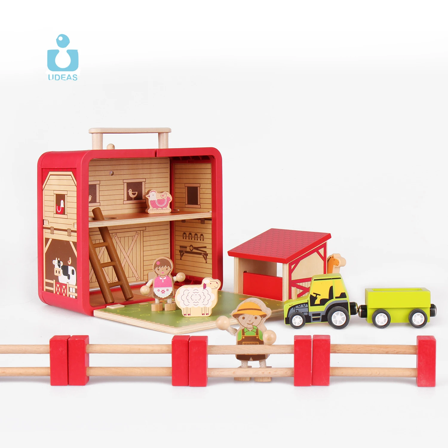 aldi wooden farm set