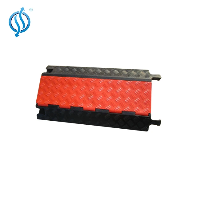 Оранжевый и желтый 3 канала гибкий чехол из пластика ПУ случае кабель протектор на открытом воздухе