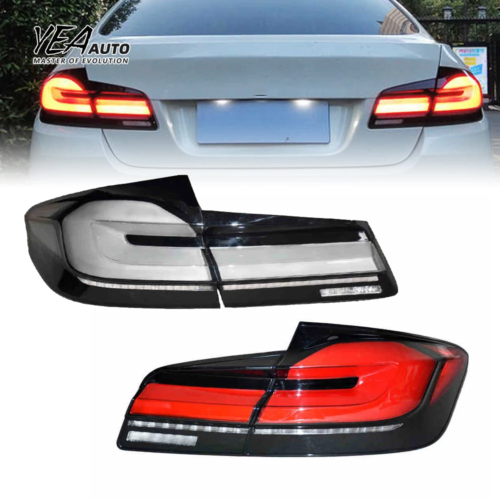 Bmw F10 5시리즈 전조등용 풀 LED 리어램프, 2011-2016년형 자동차 액세서리 F10 라이트 브레이크 램프 플러그 앤 플레이