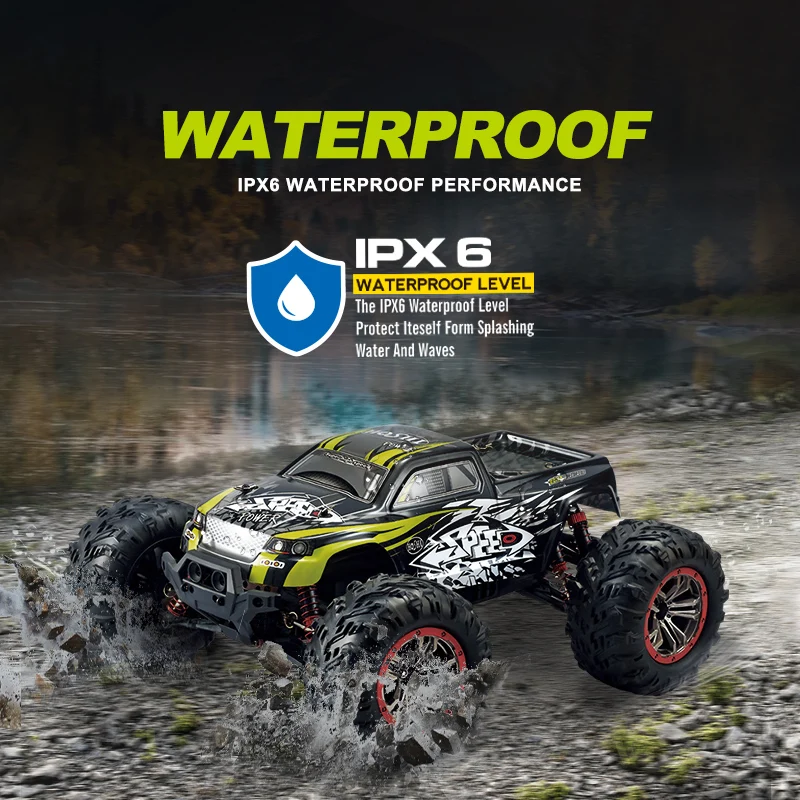 HOSHI N516 RC Truck 1/10 rc car 4WD Remote Control Toys with Lights Off-Road Hobby monster truck fast Crawler Electric Vehicle