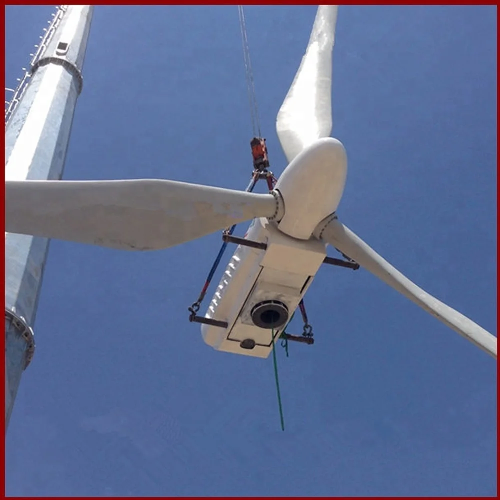 Horizontal 40kw Variable Pitch Wind Turbine 400v 3 Phase Permanent Magnet Generator with 14m FRB Rotor