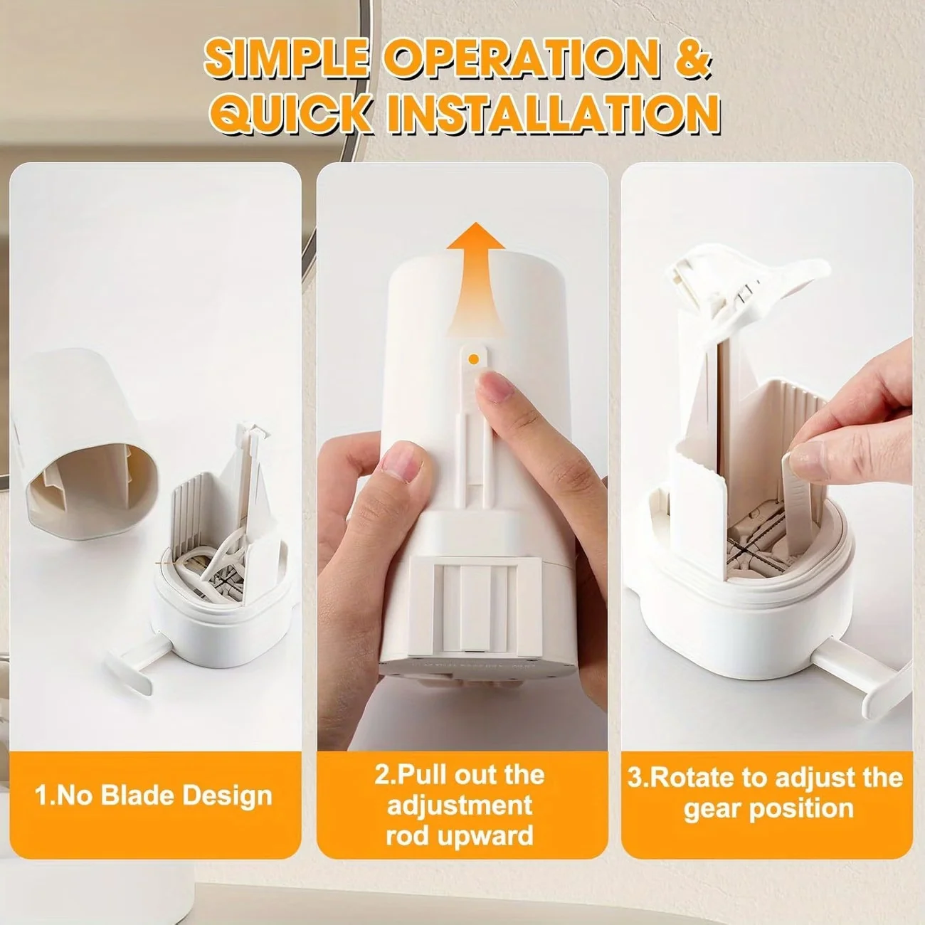 Wall-Mounted Soap Grinder for Bar Soap, Featuring a No-Drill Design, Adjustable to Three Levels