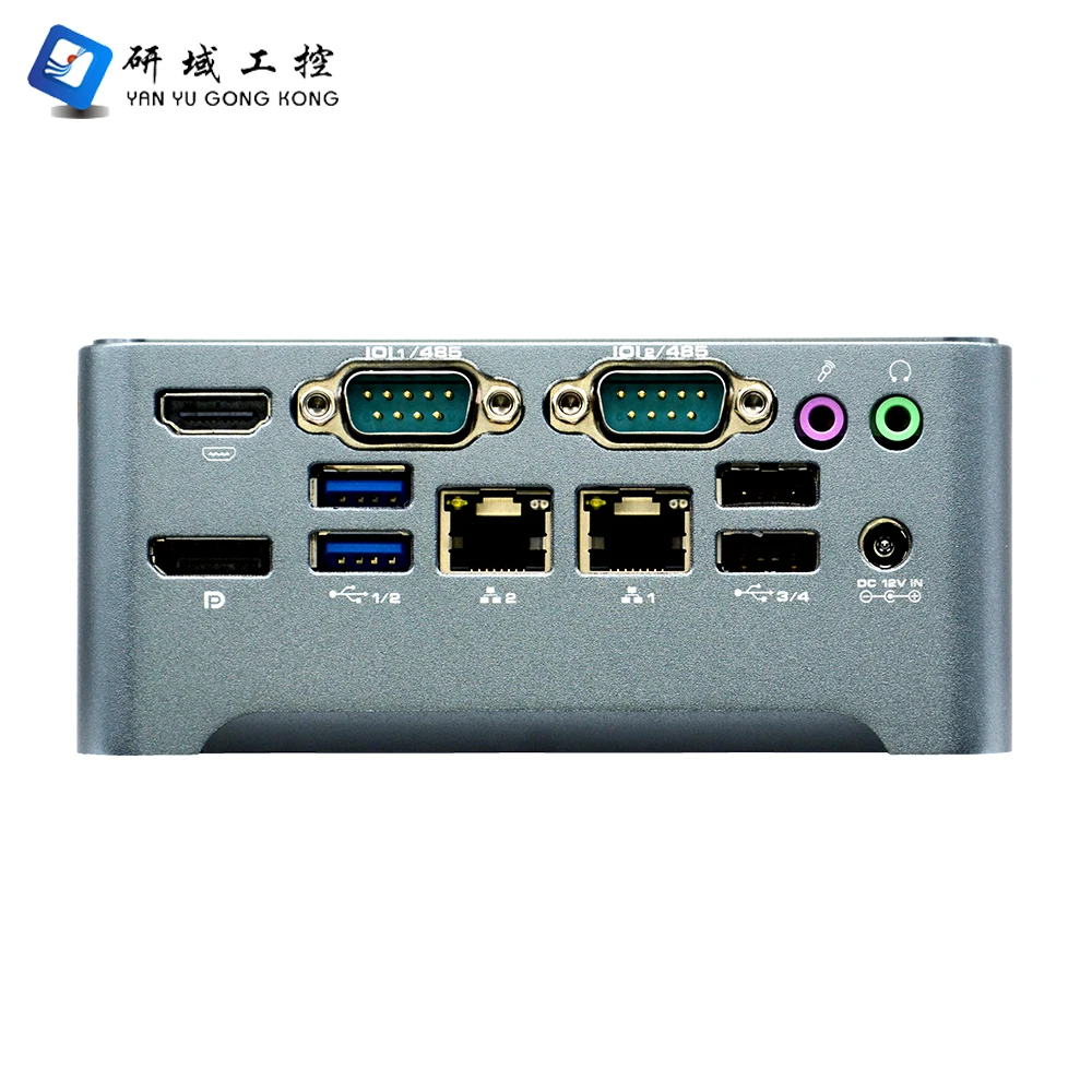 YENTEK Mini Computer Intel 5205U 2 DDR4 M.2 NVME Dual Ethernet RJ45 LAN 2 COM Dual Display HD DP Port Industrial Mini Pc