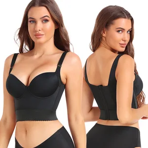New Arrival Premium High-Support Body-Shaping Tank-Style Sculpting Open-Back Plus Size Wide-Bottom Design Sports Bra for Women