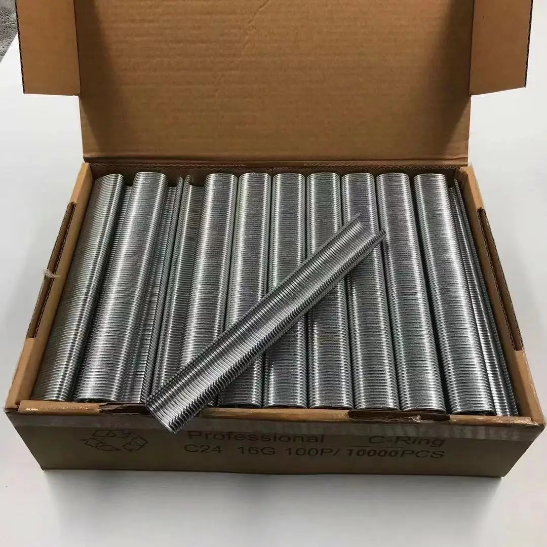 Galvanized Steel High Quality C Clips C43 43mm Hog Rings for Stone Cages